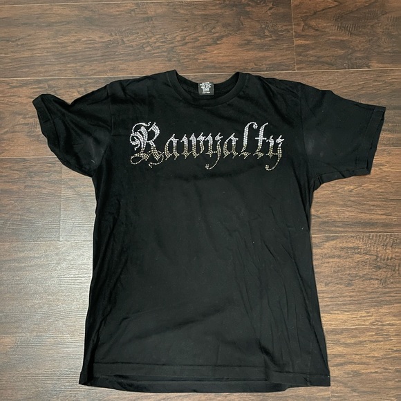 Rawyalty xl black t-shirt with crystals - Picture 1 of 4